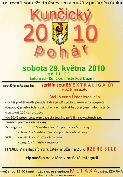 Pozvánka Letohrad Kunčice - 2010